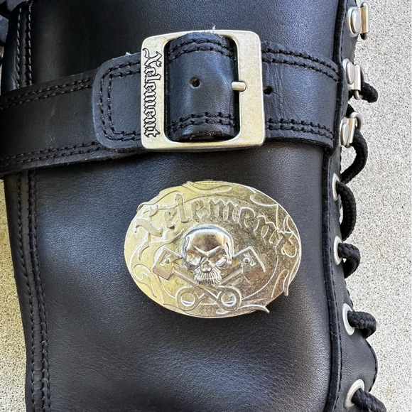 Xelement X29409Black 'Fury' 12-Inch Lace-Up Motorcycle Boots Women’s Size 7.5 - Picture 12 of 13